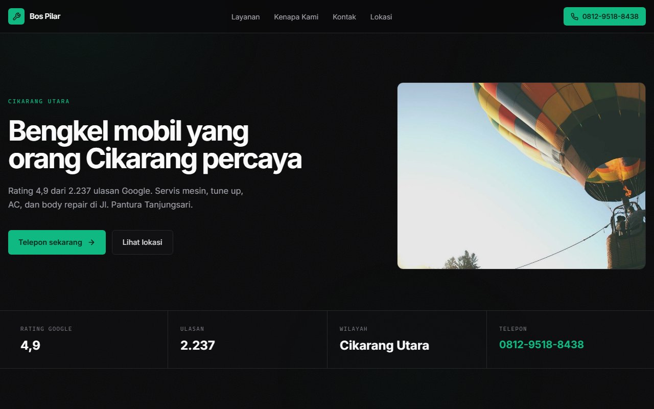 Bengkel Mobil Bos Pilar